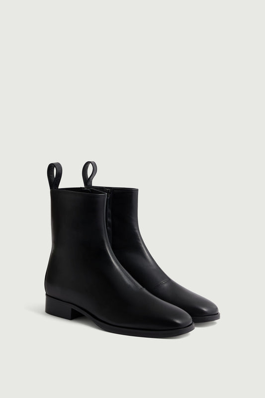 Bottines West - Noir - Cuir - Femme