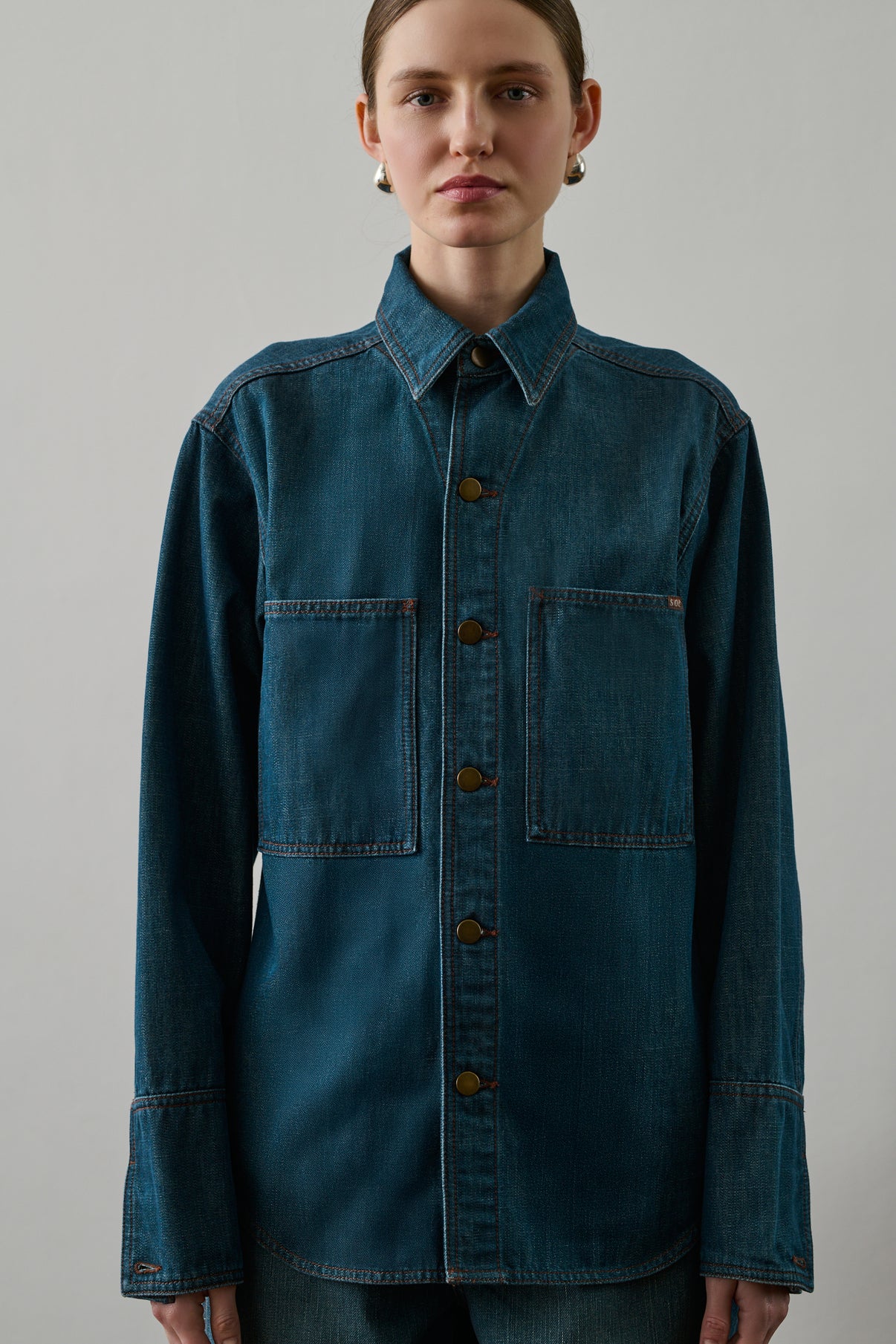 Chemise Garance - Bleu/Vert - Femme vue 3