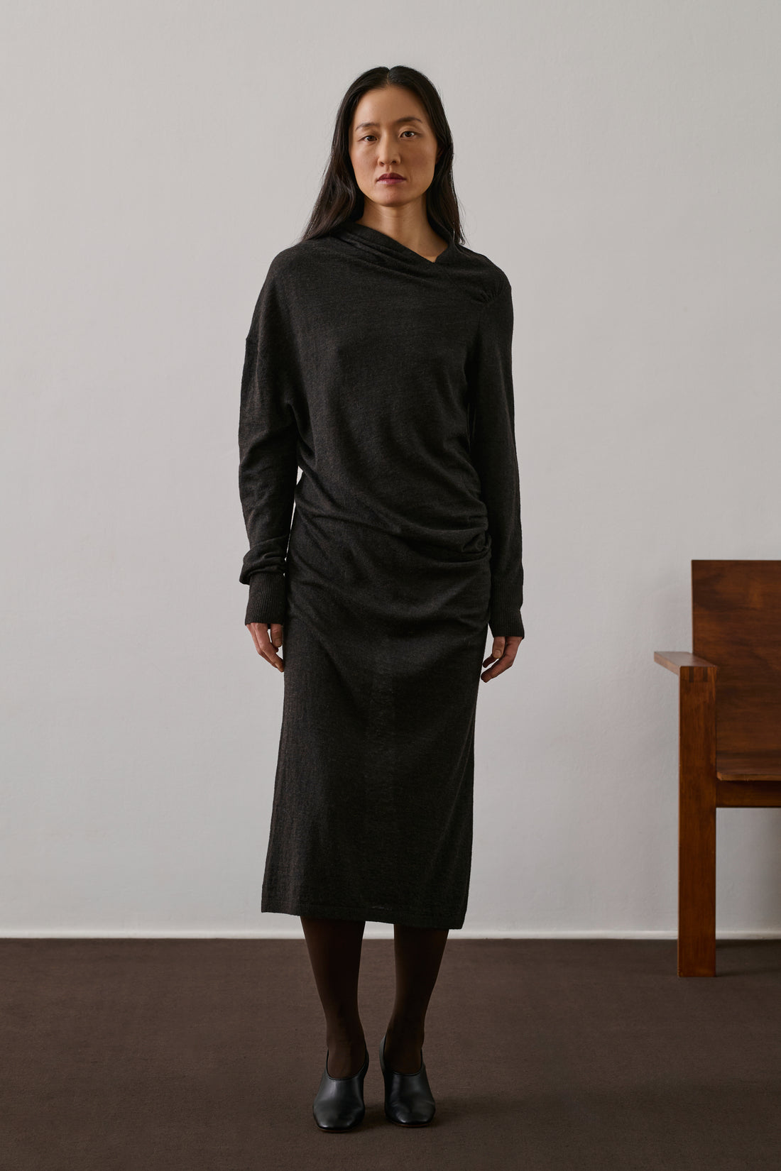 Robe Gisee - Marron - Femme