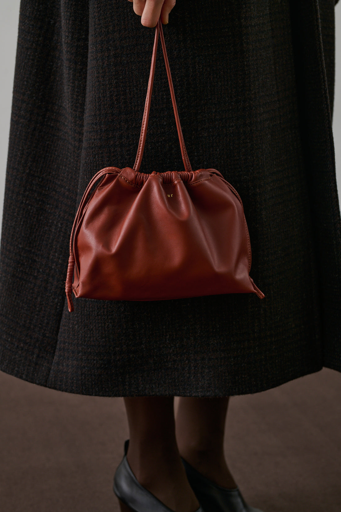 Sac Suzette - Acajou - Cuir - Femme