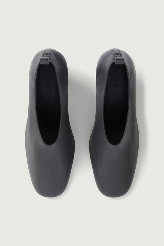 Escarpins Thea - Gris Anthracite - Cuir - Femme