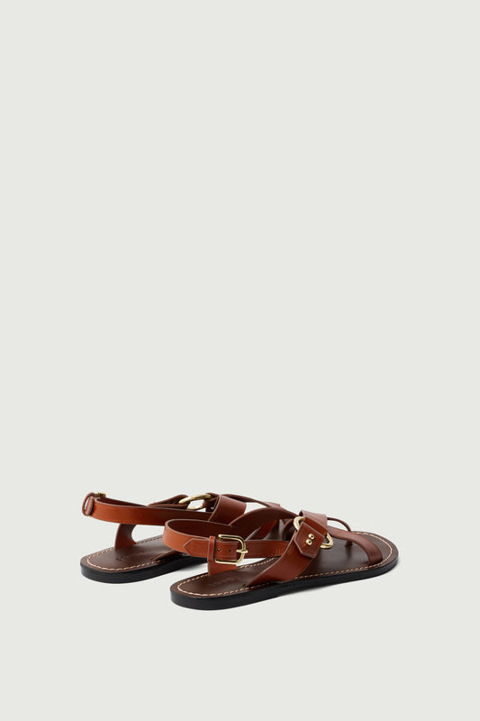 FLORENCE BROWN SANDALS