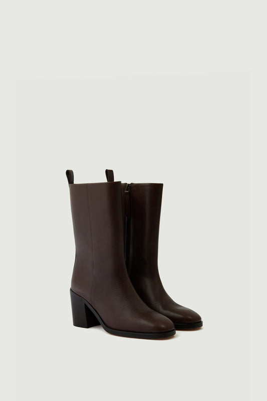 Bottines Cara - Ébène - Cuir - Femme